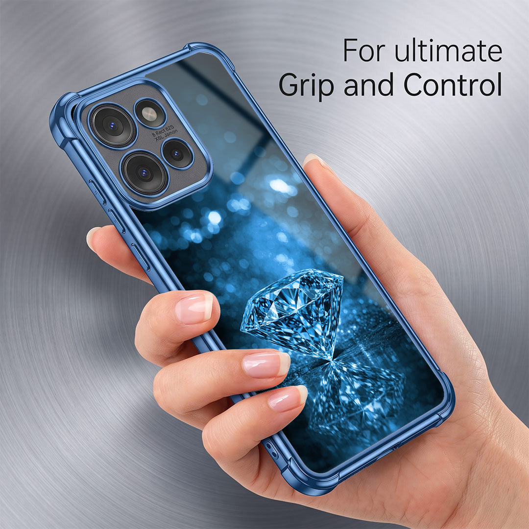Motorola Edge 50 Neo 5G Blue Diamond Airbags Printed Back Case