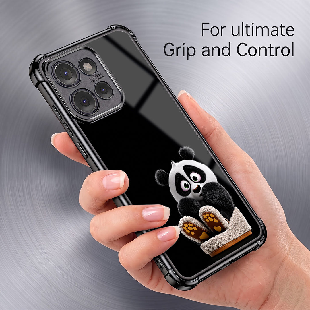 Motorola Edge 50 Neo 5G Cute Panda Airbags Printed Back Case