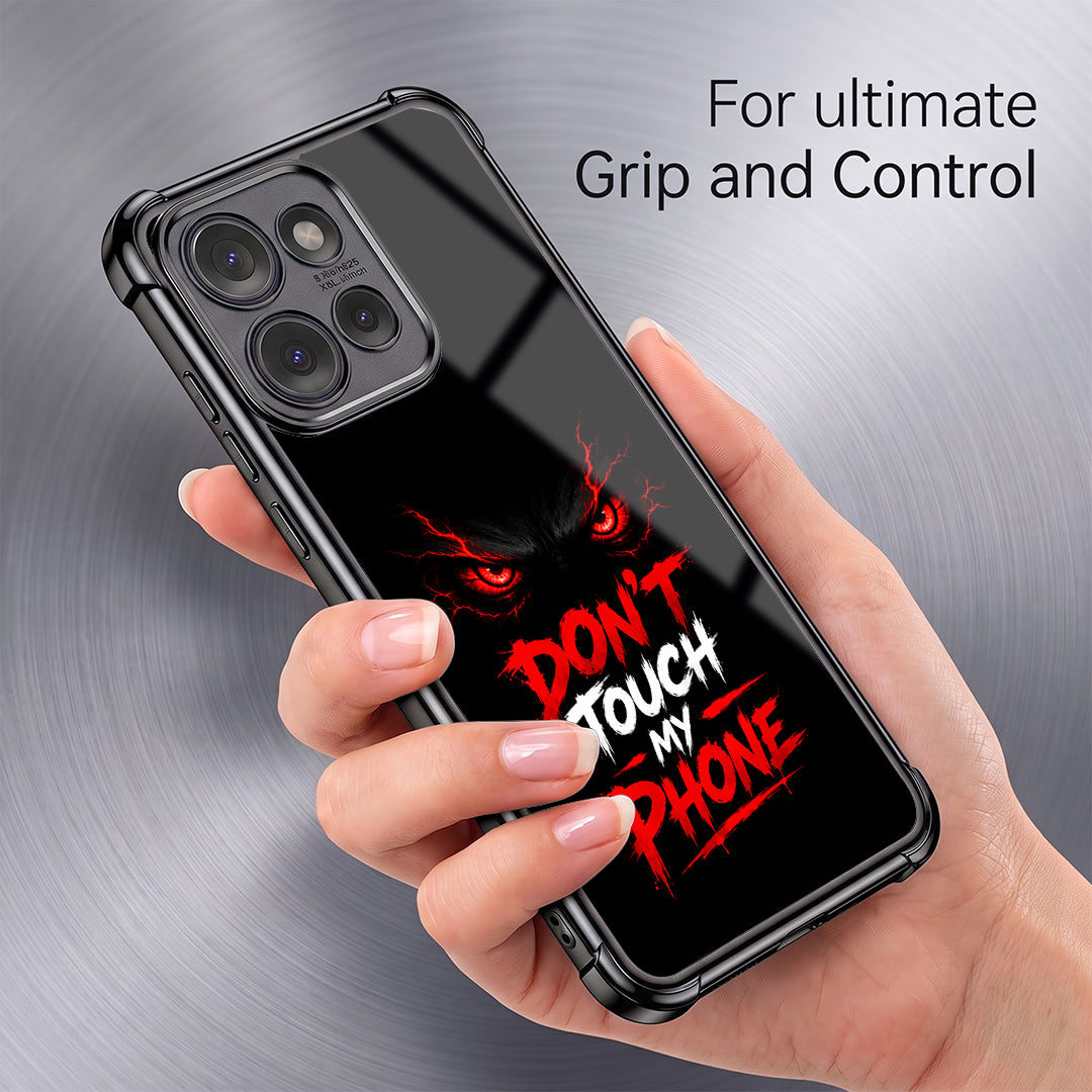 Motorola Edge 50 Neo 5G Don't Touch My Phone Airbags Printed Back Case