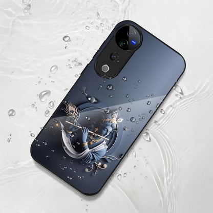 Vivo V40 Pro 5G Premium Acrylic Shockproof Glass Back Case (Krishna)