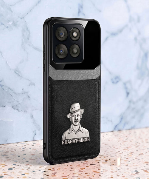 Motorola Edge 60 Fusion 5G Shaheed Bhagat Singh 3D Metal Leather Back Case