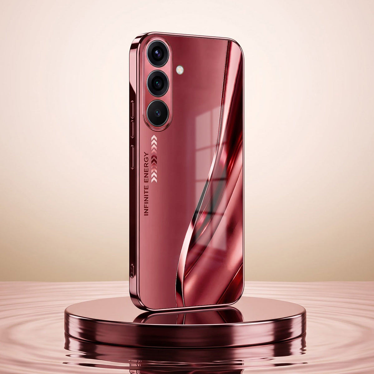Samsung Galaxy A36 5G Infinity Energy Burgundy Electroplated Glass Back Case