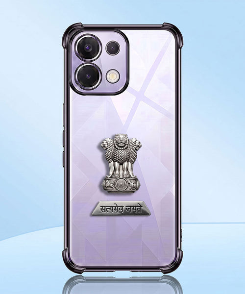 Oppo K13 5G Satyamev Jayate 2-in-1 Emblem Transparent Shockproof Airbag Case