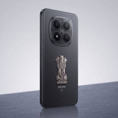 Redmi Note 15 Pro+ 5G Compatible Satyamev Jayate 3D Metal Emblem Sticker