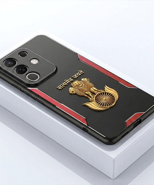 Vivo T4x 5G Satyamev Jayate 3D Metal Aluminium Back Case
