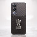 Vivo V70 FE 5G Satyamev Jayate Carbon Fiber Leather Hybrid Phone Case