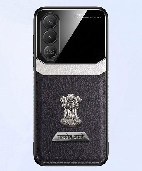 Vivo V70 FE 5G Satyamev Jayate 2-in-1 Emblem Leather Lens Protective Back Case