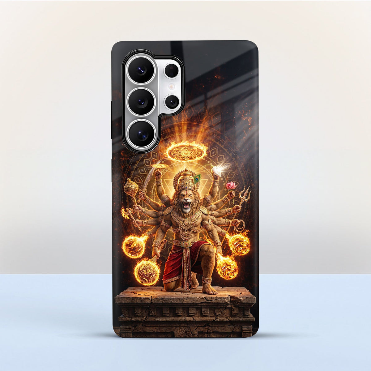 Samsung Galaxy S25 Ultra 5G Lord Narasimha Protective Cases