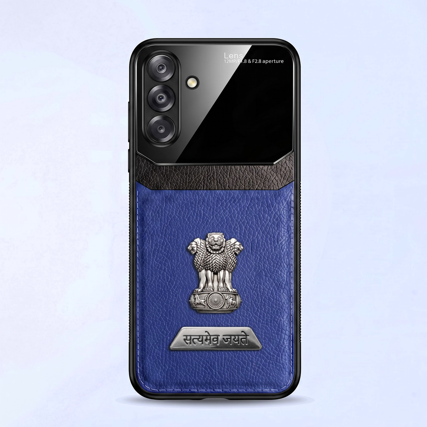 Samsung Galaxy A26 5G Satyamev Jayate 2-in-1 Emblem Leather Lens Protective Back Case