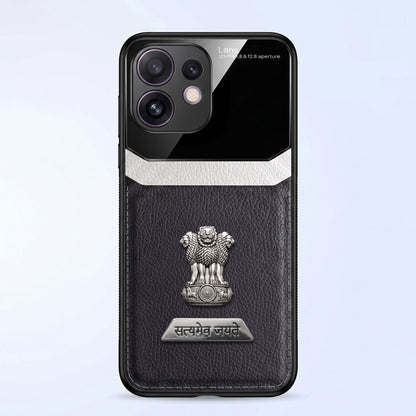 Oppo Reno 16 5G Satyamev Jayate 2-in-1 Emblem Leather Lens Protective Back Case