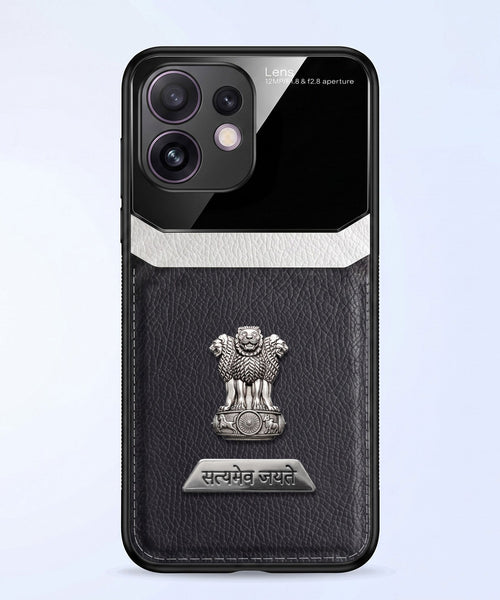 Oppo Reno 16 5G Satyamev Jayate 2-in-1 Emblem Leather Lens Protective Back Case
