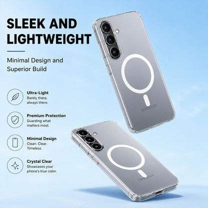 Samsung Galaxy S25 FE 5G Clear Anti-Yellow MagSafe Protective Case