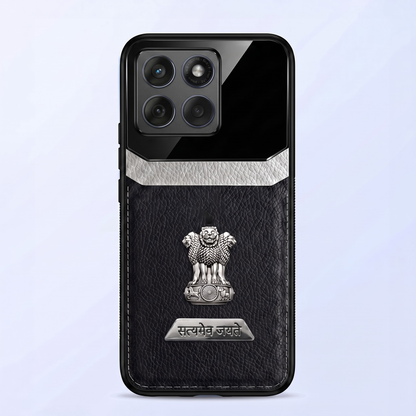 Motorola Edge 60 Fusion 5G Satyamev Jayate 2-in-1 Emblem Leather Lens Protective Back Case