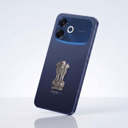 Oppo F33 Pro 5G Compatible Satyamev Jayate 3D Metal Emblem Sticker