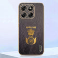 Motorola Edge 70 Fusion 5G Satyamev Jayate 3D Electroplated Frame Gold Thread Pattern Hard Back Case
