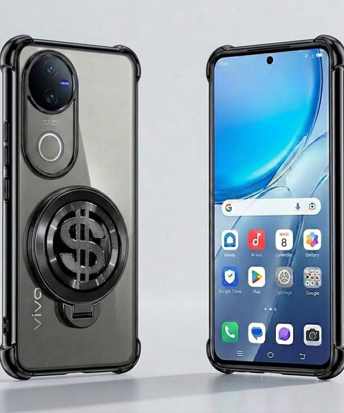Vivo V50 5G Four Corner Airbags 100% Original Astro Money Magnet Rotating Dollar Case