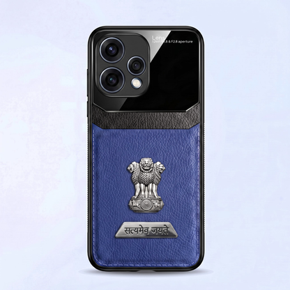 Oppo Reno 15 5G Satyamev Jayate 2-in-1 Emblem Leather Lens Protective Back Case
