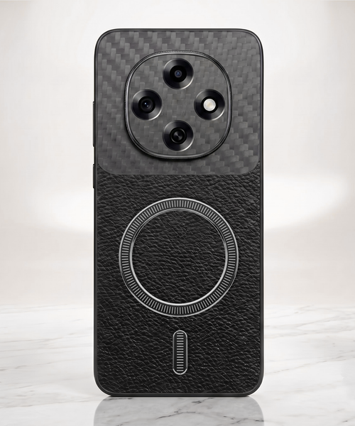 Oppo F31 Pro 5G Carbon Fiber Leather Hybrid MagSafe Magnetic Case