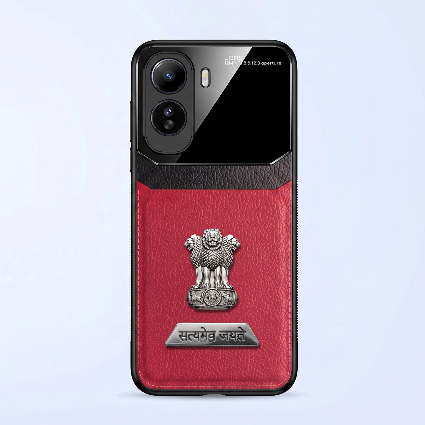 Vivo T5 Pro 5G Satyamev Jayate 2-in-1 Emblem Leather Lens Protective Back Case