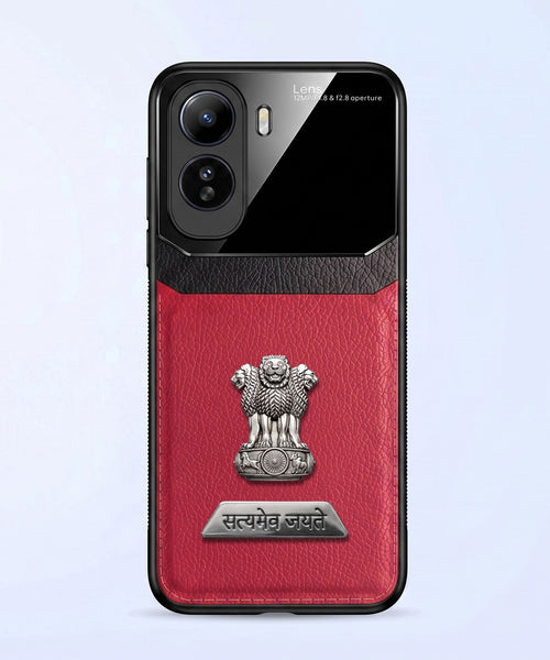 Vivo T5 Pro 5G Satyamev Jayate 2-in-1 Emblem Leather Lens Protective Back Case