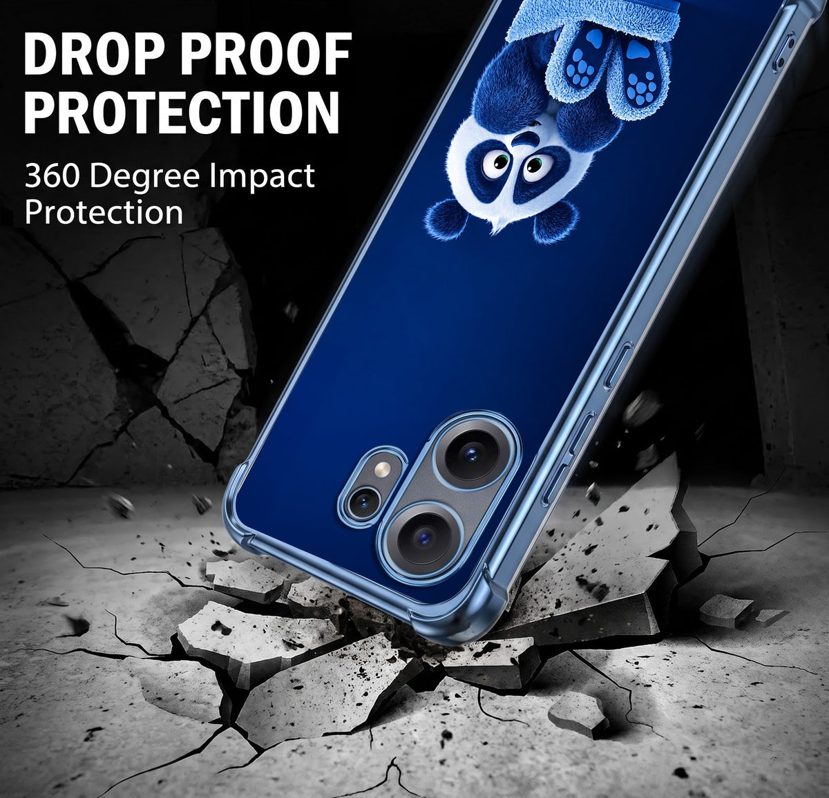 Nothing Phone 2 Pro 5G Cute Panda Airbags Printed Back Case