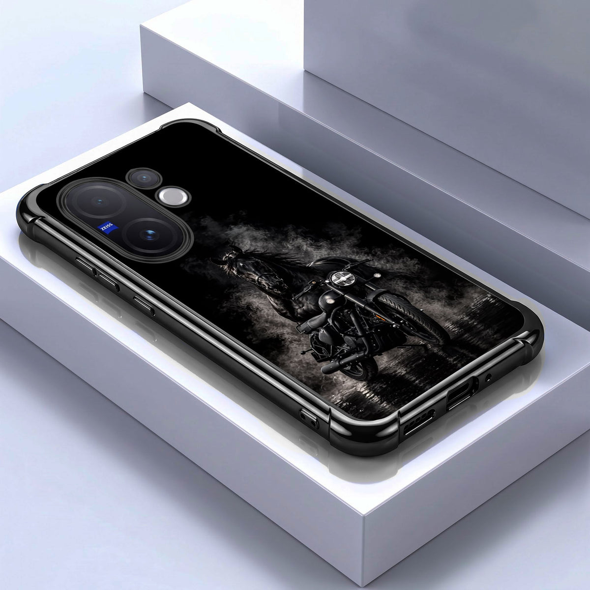Vivo V60 5G Bike Rider Airbags Printed Back Case