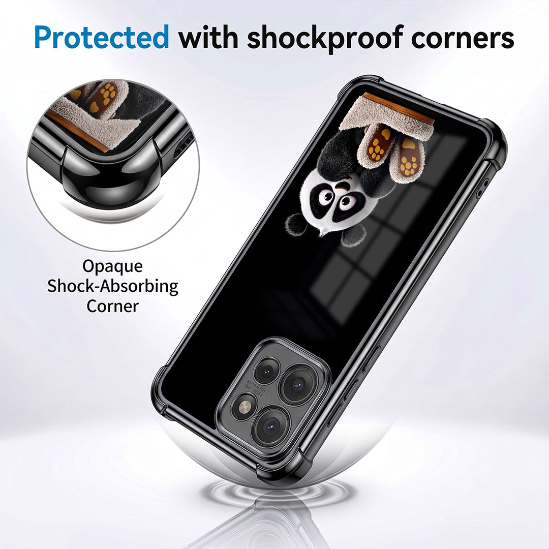 Motorola Edge 50 Neo 5G Cute Panda Airbags Printed Back Case