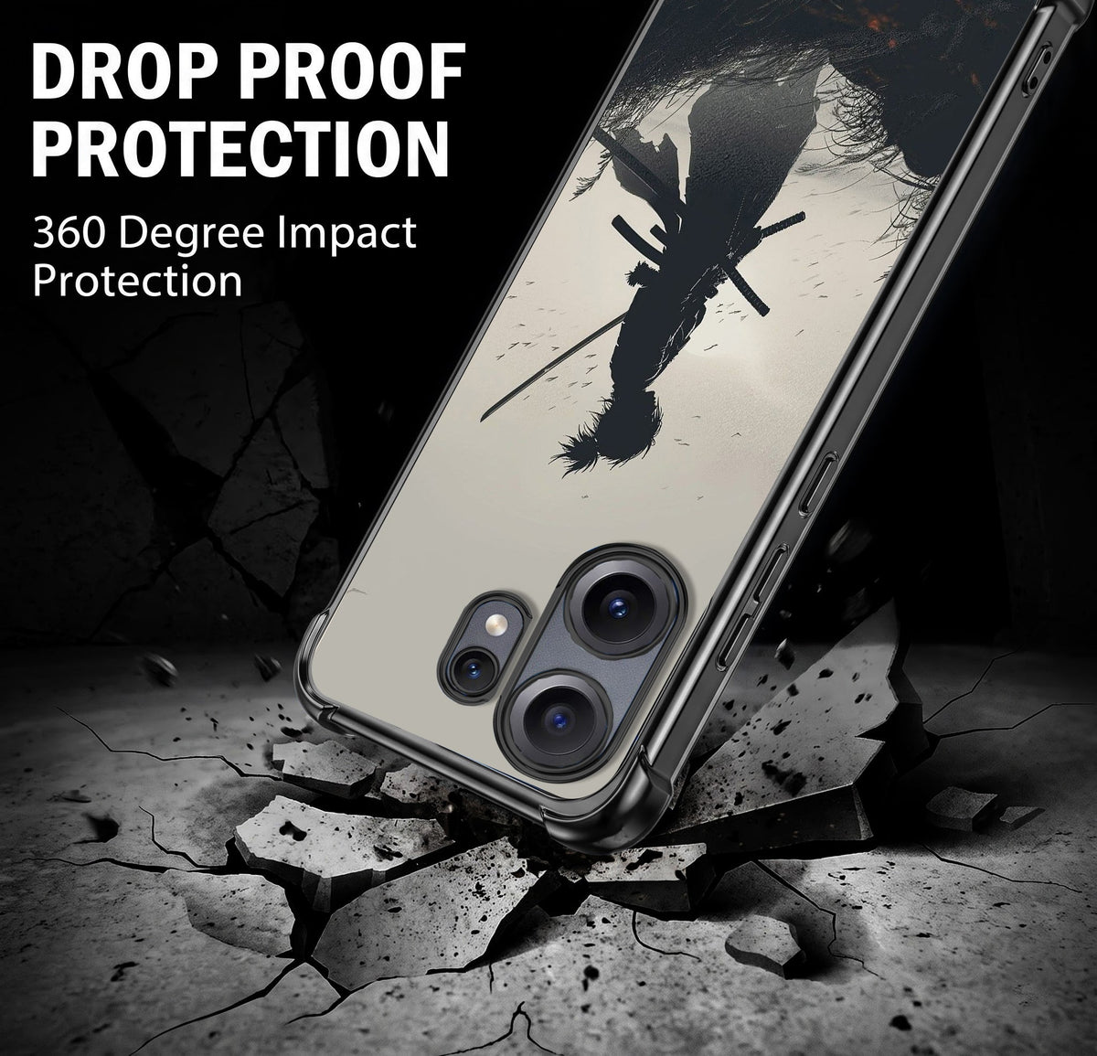 Nothing Phone 2 Pro 5G Shadow Samurai Airbags Printed Back Case