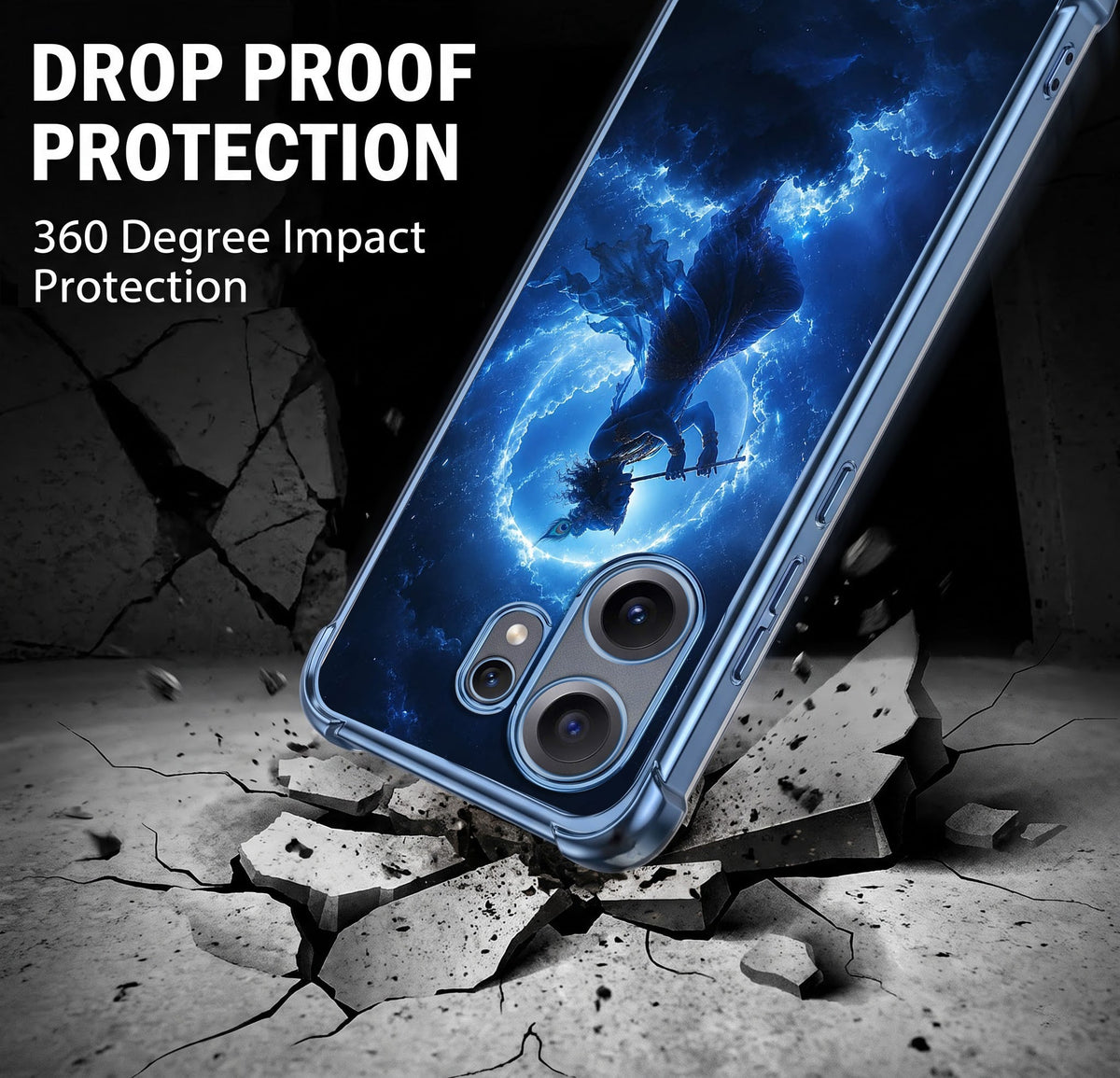 Nothing Phone 2 Pro 5G Lord Krishna Airbags Printed Back Case