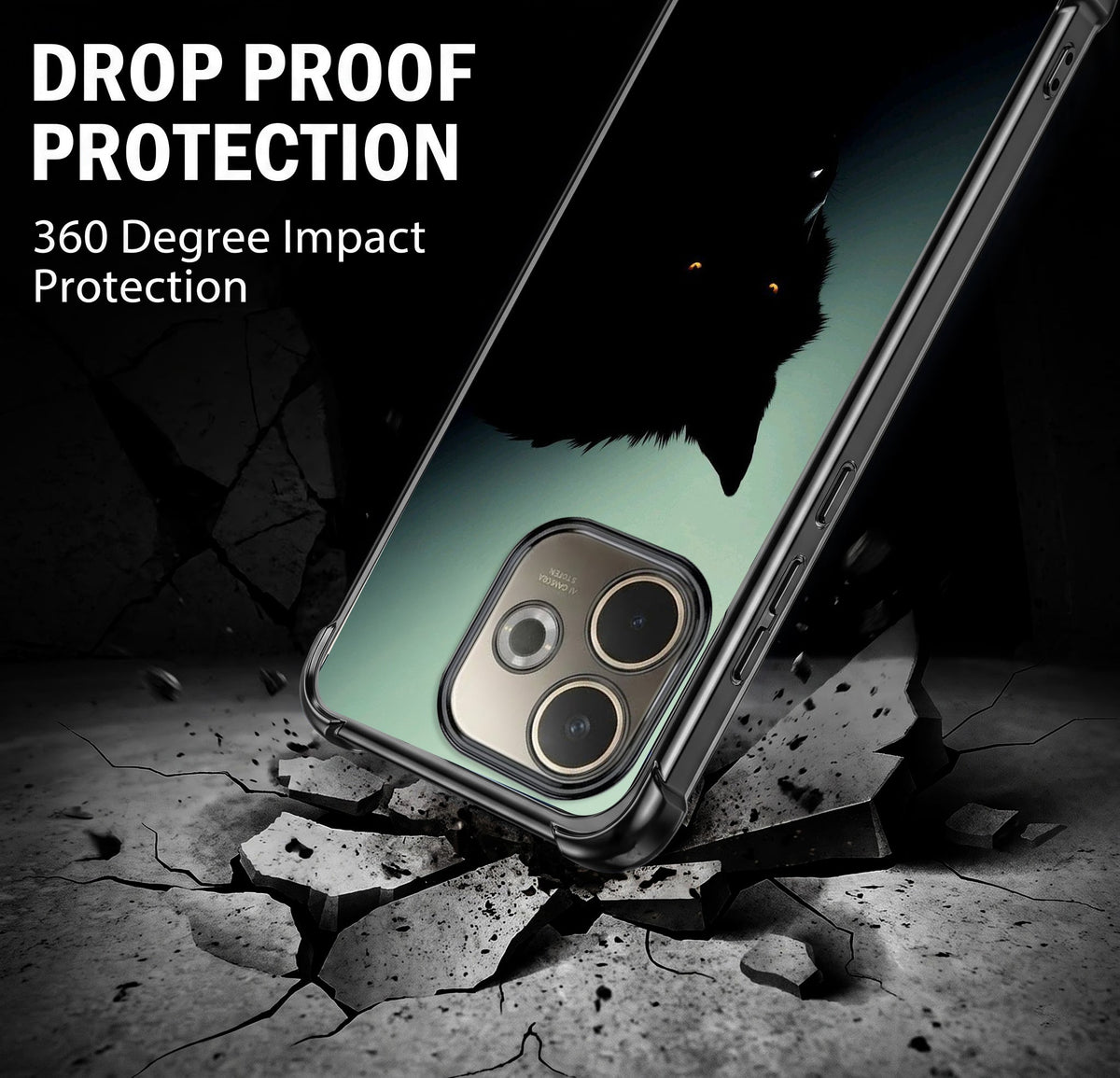 Oppo A5 Pro 5G Shadow Prowler Airbags Printed Back Case