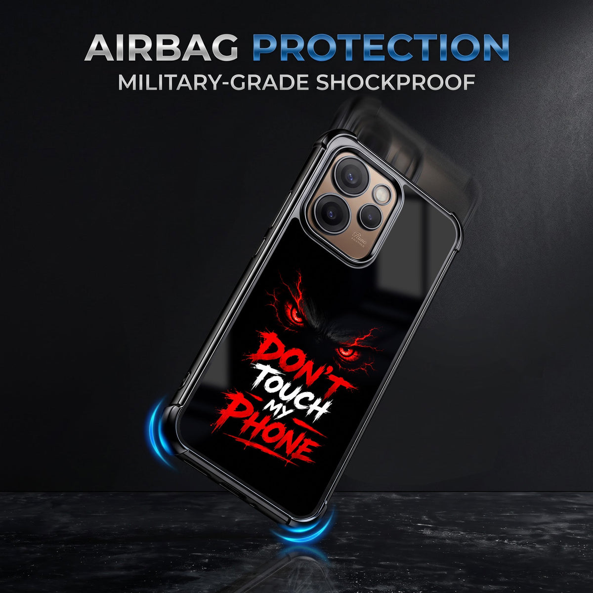 Oppo Reno 15 Pro Mini 5G Don't Touch My Phone Airbags Printed Back Case