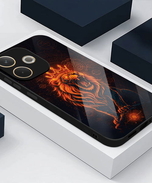 Oppo A5 Pro 5G Premium Acrylic Shockproof Glass Back Case (King of Cosmos)