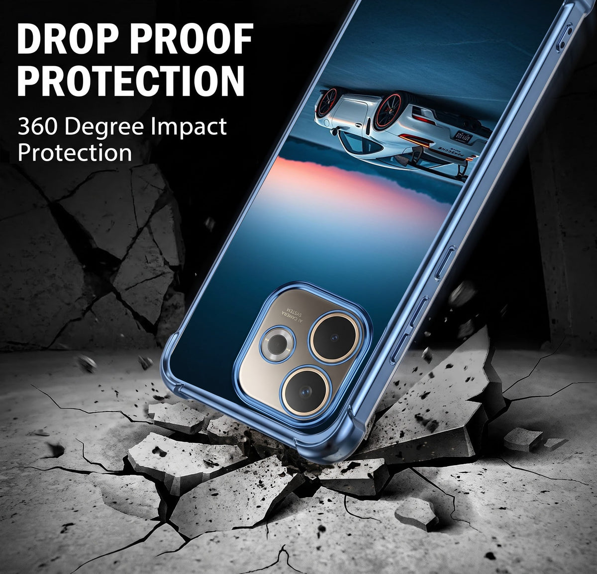 Oppo A5 Pro 5G Porsche Airbags Printed Back Case