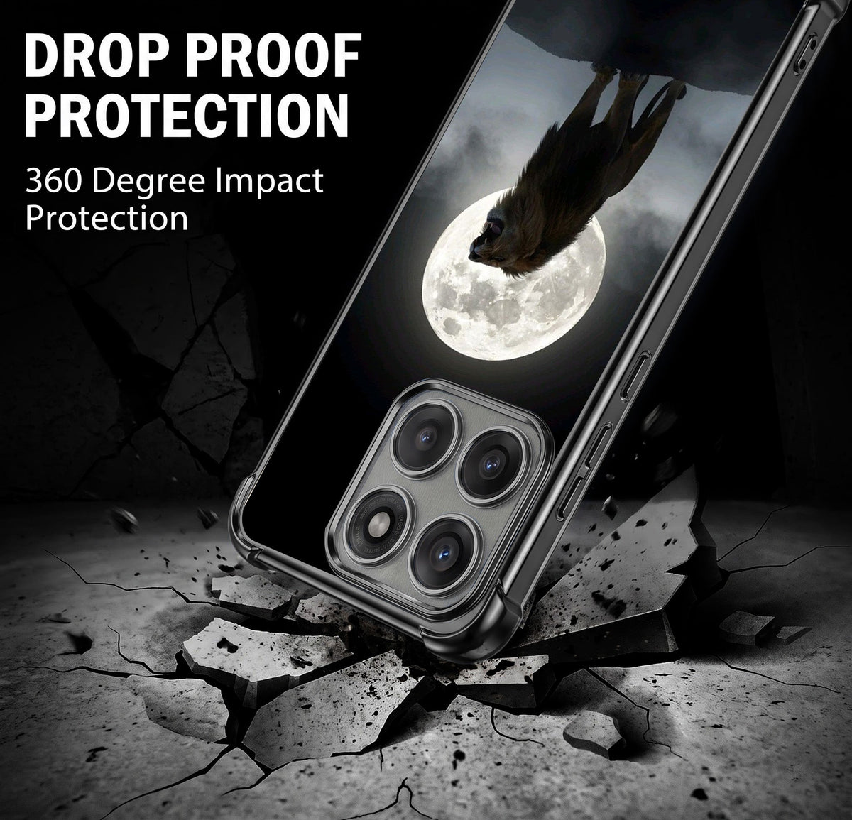 Motorola Edge 70 5G Lunar Wolf Airbags Printed Back Case