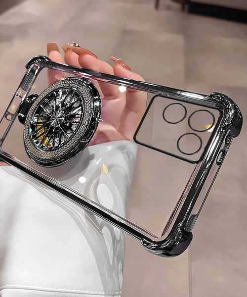Vivo T2 Pro 5G Premium Stress Buster Wheel Rotating Shockproof Airbags Case