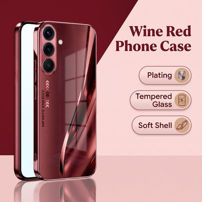 Samsung Galaxy A36 5G Infinity Energy Burgundy Electroplated Glass Back Case
