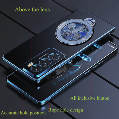 OPPO Reno 12 Pro 5G Electroplating Reflective Fidget Rotating Back Case