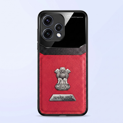 Oppo Reno 15 5G Satyamev Jayate 2-in-1 Emblem Leather Lens Protective Back Case