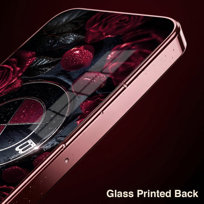 Samsung Galaxy A56 5G BMW Logo Burgundy Electroplated Glass Back Case