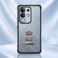 Vivo T4x 5G Satyamev Jayate 2-in-1 Emblem Transparent Shockproof Airbag Case