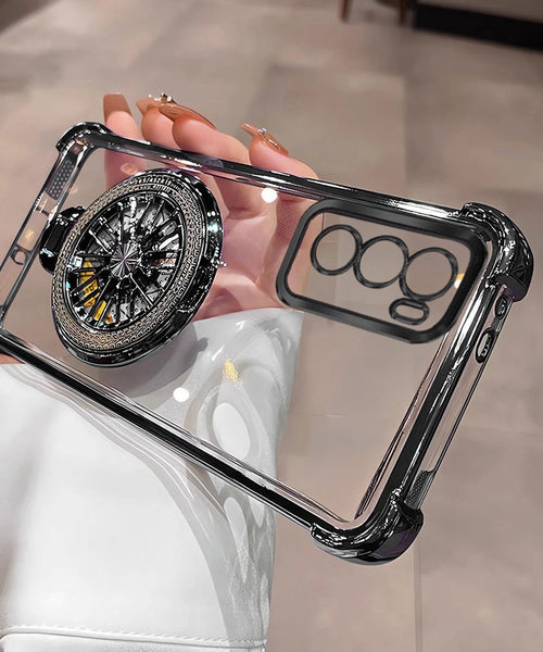 Oppo Reno 12 Pro 5G Premium Stress Buster Wheel Rotating Shockproof Airbags Case