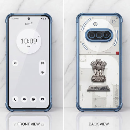Nothing Phone 3a 5G Satyamev Jayate 2-in-1 Emblem Transparent Shockproof Airbag Case