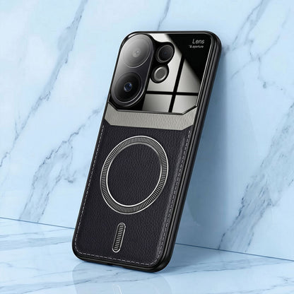 Vivo V60 5G Premium Magsafe Magnetic Leather Lens Protective Case