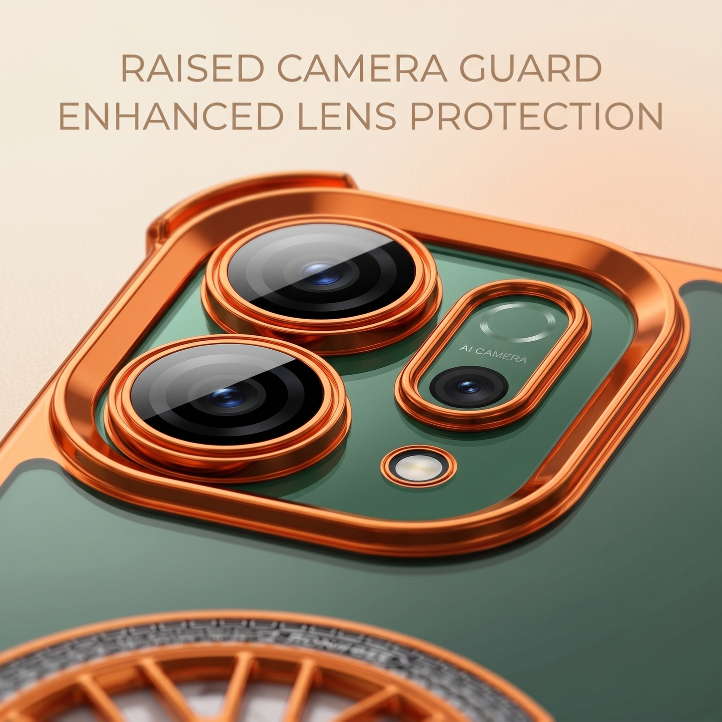 OPPO Reno 14 5G Stress Buster Wheel Rotating Airbag Cosmic Orange Case
