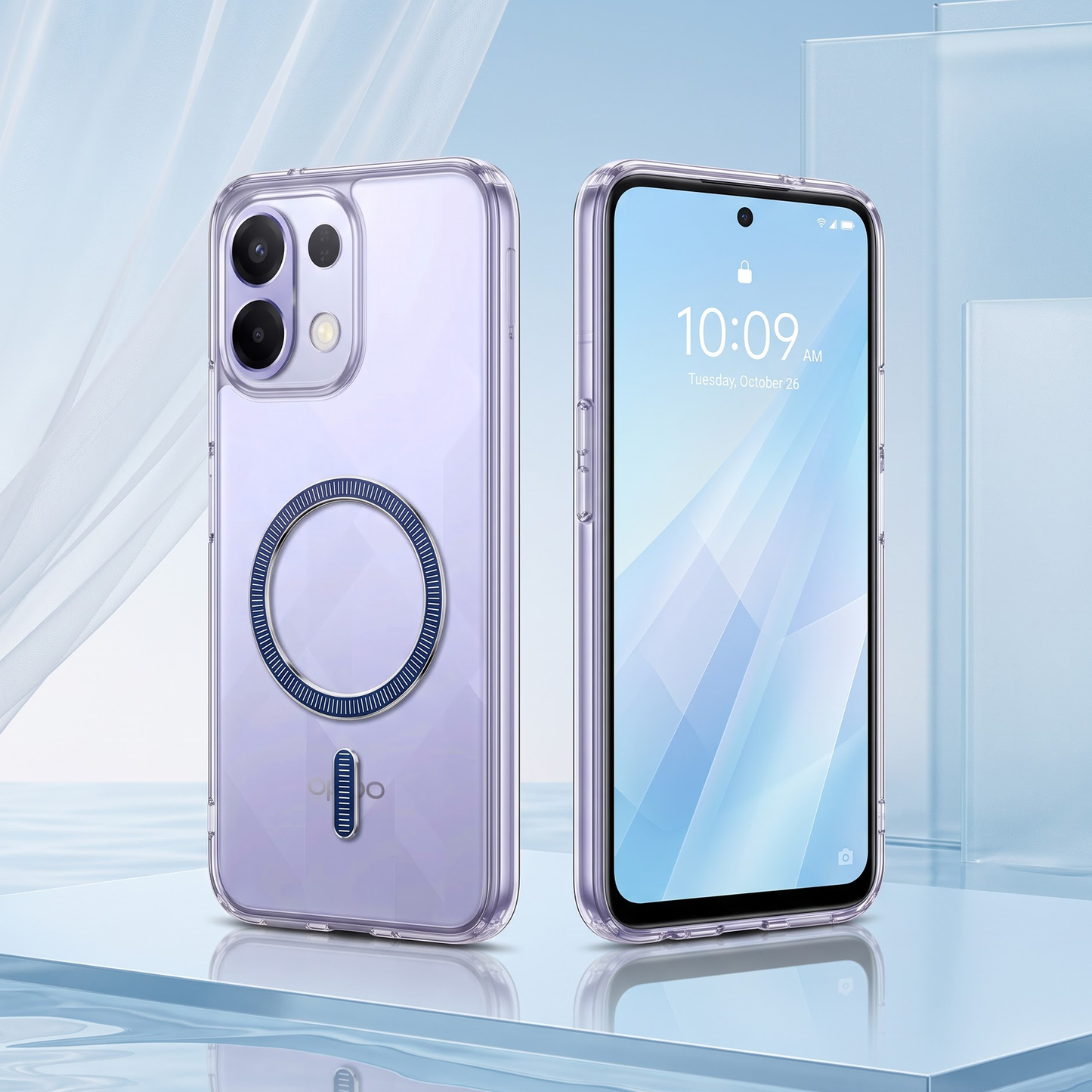 Oppo k13 5G Transparent Anti-Yellow MagSafe Shockproof Case