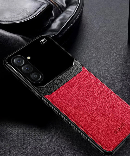Samsung Galaxy A36 5G Premium Leather Lens Protective Case