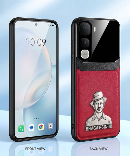 Vivo Y400 Pro 5G Shaheed Bhagat Singh 3D Metal Leather Back Case