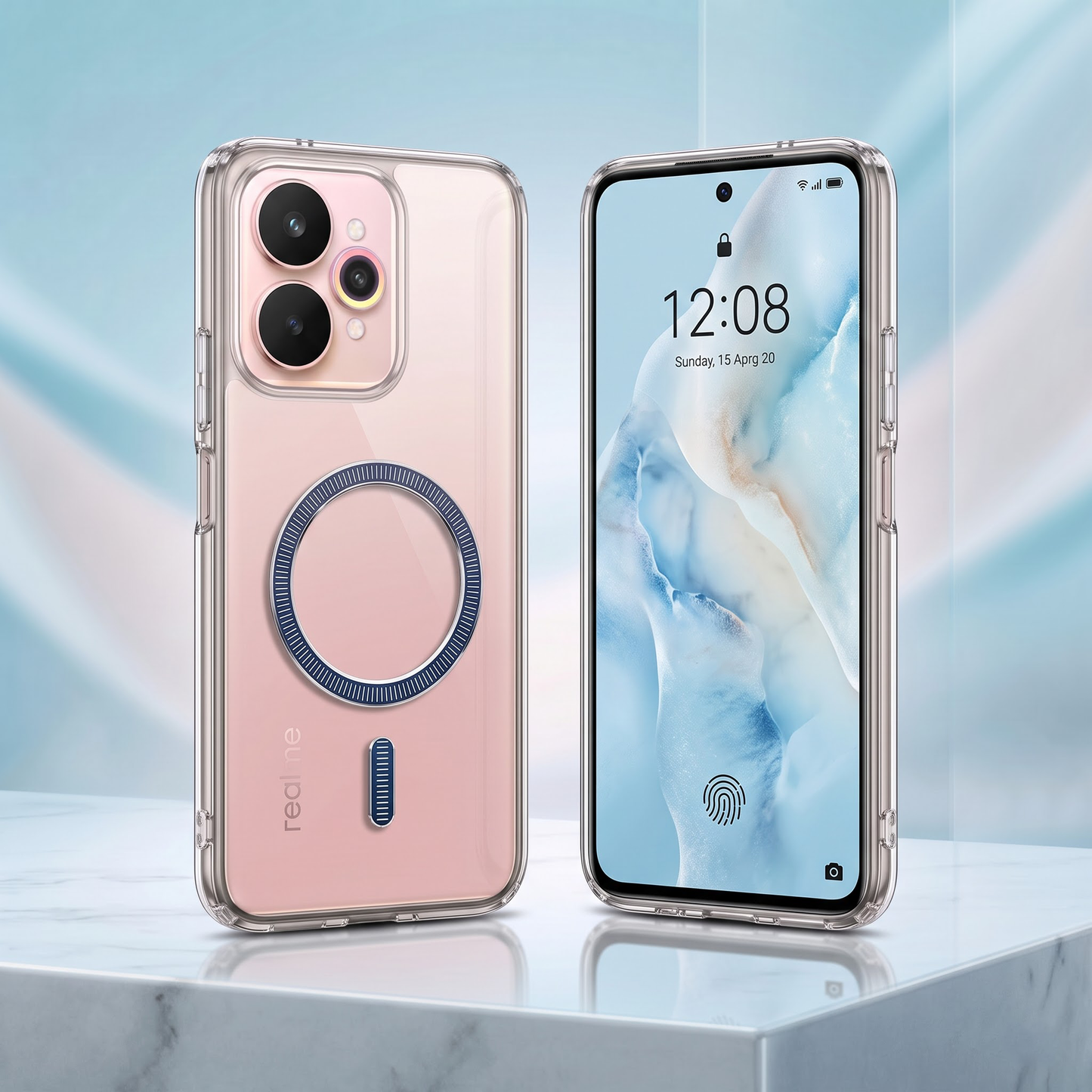 Realme 15 5G Transparent Anti-Yellow MagSafe Shockproof Case