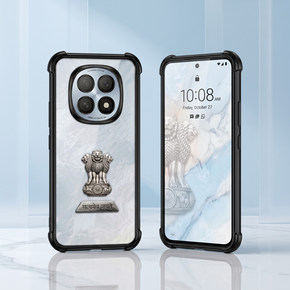Oppo F29 5G Satyamev Jayate 2-in-1 Emblem Transparent Shockproof Airbag Case