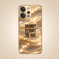 Vivo V70 5G Money Flows To Me Gold Electroplated Glass Phone Back Case